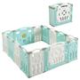 Imagem de Baby Playpen Albott Play Yard 14 painéis dobráveis azul+branco