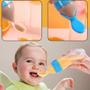 Imagem de Baby Rice Paste Bottle Baby Silicone Milk Bottle Squeeze Spoon Suplemento Food Rice Bottle Spoon Children's Paste Fee Rice Garrafas