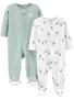 Imagem de Baby Sleep and Play Simple Joys da Carter's, pacote com 2 unidades de 6 a 9 meses