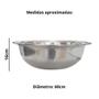 Imagem de Bacia Bowl Multiuso Profissional em Aço Inox 60 Cm Kehome