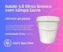 Imagem de bacia e Balde para bebe 3.6L e Tampa lacre 40 Pçs