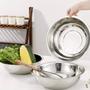 Imagem de Bacia em aço inox bowl utilidade doméstica 1,5 L cozinha moderna