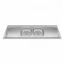 Imagem de Bacia Inox Com 2 Cubas 1,60x0,53 Duranox