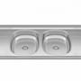 Imagem de Bacia Inox Com 2 Cubas 1,60x0,53 Duranox