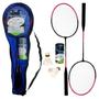 Imagem de Badminton Completo 2 Raquetes, 3 Petecas e Bolsa Jogos