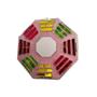 Imagem de Baguá Feng Shui Vidro Colorido Rosa Octogonal 16 Cm