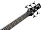 Imagem de Baixo 5 Cordas SR GIO Black Ibanez SR Series GSR205-BK