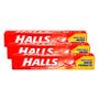 Imagem de Bala Halls Morango 28g  Kit com três unidades