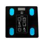 Imagem de Balança Corporal Digital Vidro Inteligente Bioimpedância IMC Automática c/ Bluetooth Aplicativo Sensor Visor LCD p/ Medidas Treino Profissional
