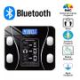 Imagem de Balança Digital Bluetooth com IMC e app no celular.