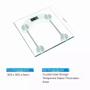 Imagem de Balanca digital corporal 180kg led transparente banheiro academia vidro temperado domestica body fitness