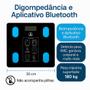 Imagem de Balança Digital Corporal Bioimpedância Aplicativo Bluetooth