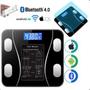 Imagem de Balança Digital Corporal Bluetooth IMC Bioimpedância Preto 180kg