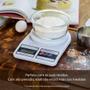 Imagem de Balança Digital de Cozinha a Pilha Precisão Com tara receitas Ingredientes 10 kg