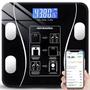 Imagem de Balança Digital Inteligente Preta com Função de Bioimpedância e Aplicativo Bluetooth com 12 Funções