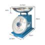 Imagem de Balança mecânica de cozinha Spring Pointer de 1 g a 30 kg azul