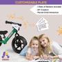 Imagem de Balance Bike KRIDDO Infantil (12 Polegadas) - 18 Meses a 5 Anos - Verde