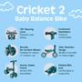 Imagem de Balance Bike Retrospec Cricket - Anda-treino para Bebês (12 a 24 meses)