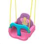 Imagem de Balanço Infantil Borboletinha Rosa e Azul Com Encosto Regulável até 23Kg Com Cinto de segurança Xalingo - 09356