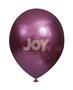 Imagem de Balao 5 Cromado Marsala C/25 Joy - JOY BALOES