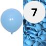 Imagem de Balão Bexiga Azul Claro Liso 7 Polegadas Balao Bexiga Festa de aniversário Artigo de Festa