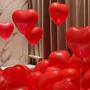 Imagem de Balão Bexiga Látex Coração 9 Polegadas 25 Unidades Balão Coração e Beijos