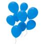 Imagem de Balão Bexiga Redondo Liso Azul N9 100 Unidades