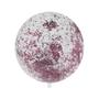 Imagem de Balão Bubble Transparente com Confete Hexagonal Rosa Claro - 11" 26cm - 1 unidade - PartiuFesta - Rizzo