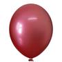 Imagem de Balão Cromado Alumínio Vermelho nº9 23cm - 25 Unidades - Happy Day