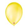 Imagem de Balão de Festa Látex Cristal - Amarelo - 7" 18cm - 50 unidades - Balões São Roque