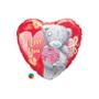 Imagem de Balão de Festa Microfoil 18" 46cm - Coração Teddy I Love You Buquê - 1 unidade - Qualatex Outlet - Rizzo