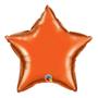 Imagem de Balão de Festa Microfoil 20" 50cm - Estrela Laranja Metalizado - 1 unidade - Qualatex Outlet - Rizzo