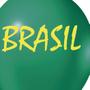 Imagem de Balão Decorado Brasil Verde nº9 23cm - 25 Un