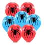 Imagem de Balão Festa Homem Aranha Bexiga Decorada p/ Aniversario Spider Man Nº11  c/ 25 Unidades