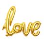 Imagem de Balao inflavel metalizado declaração de amor love faixa festa decoração casamento surpresa