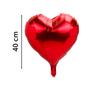 Imagem de Balão Metalizado 18" Coração Vermelho - 40 cm - Balão Coração