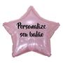 Imagem de Balão Metalizado Estrela Rosa Claro - 20 Polegadas