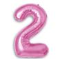 Imagem de Balão Metalizado Número 2 Pink 16" (40cm) - Make+