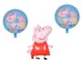 Imagem de balao metalizado peppa pig kit com 3 balões