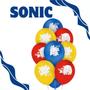 Imagem de Balao N9 Tema Sonic Decoraçao Evento Festa Bexiga