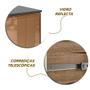Imagem de Balcao 1 Porta Basc Reflecta E 1 Gav MDF Kali Premium 13548x21 Carvalho Rust Off White Nicioli Carvalho Rust Off White