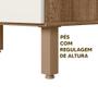 Imagem de Balcao 1 Porta Basc Reflecta E 1 Gav MDF Kali Premium 13548x21 Carvalho Rust Off White Nicioli Carvalho Rust Off White