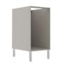 Imagem de Balcao 40cm 3 Gavetas Com Tampo e Pés 100% MDF Cozinha Modulada Provence Robel Fendi/Salvia
