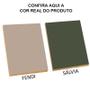 Imagem de Balcao 40cm 3 Gavetas Com Tampo e Pés 100% MDF Cozinha Modulada Provence Robel Fendi/Salvia