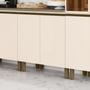 Imagem de Balcão 60cm 2 Porta com Tampo 100% MDF Aurora Espresso Móveis