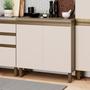 Imagem de Balcão 80cm 2 Portas com Tampo 100% MDF Aurora Espresso Móveis