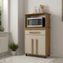 Imagem de Balcão Armário Multiúso para forno ou micro-ondas Toronto RV Móveis Cinamomo OFF White