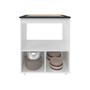 Imagem de Balcão Armário Para Fogão Cooktop 5 Bocas E Forno Elétrico Cozinha Evelyn Mobília Decor Branco