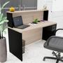 Imagem de Balcão Atendimento Recepção Consultório com Gaveta 120x60cm