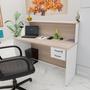 Imagem de Balcão Atendimento Recepção Consultório com Gaveta 120x60cm